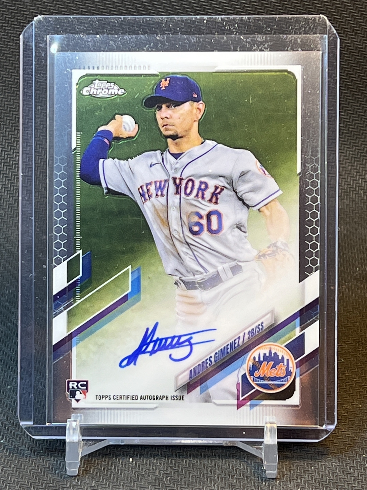 2021 Topps Chrome Rookie Autograph Andres Gimenez RC