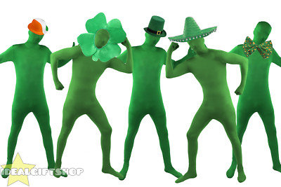 ST PATRICK'S DAY GRÜNER HAUTANZUG WÄHLEN SIE HUT ST PADDY IRISCHES KOSTÜM 