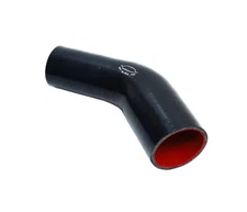 4-Ply Reinforced 2"-2.5" ID 45 Degree Elbow Reducer Silicone Hose Turbo BLACK