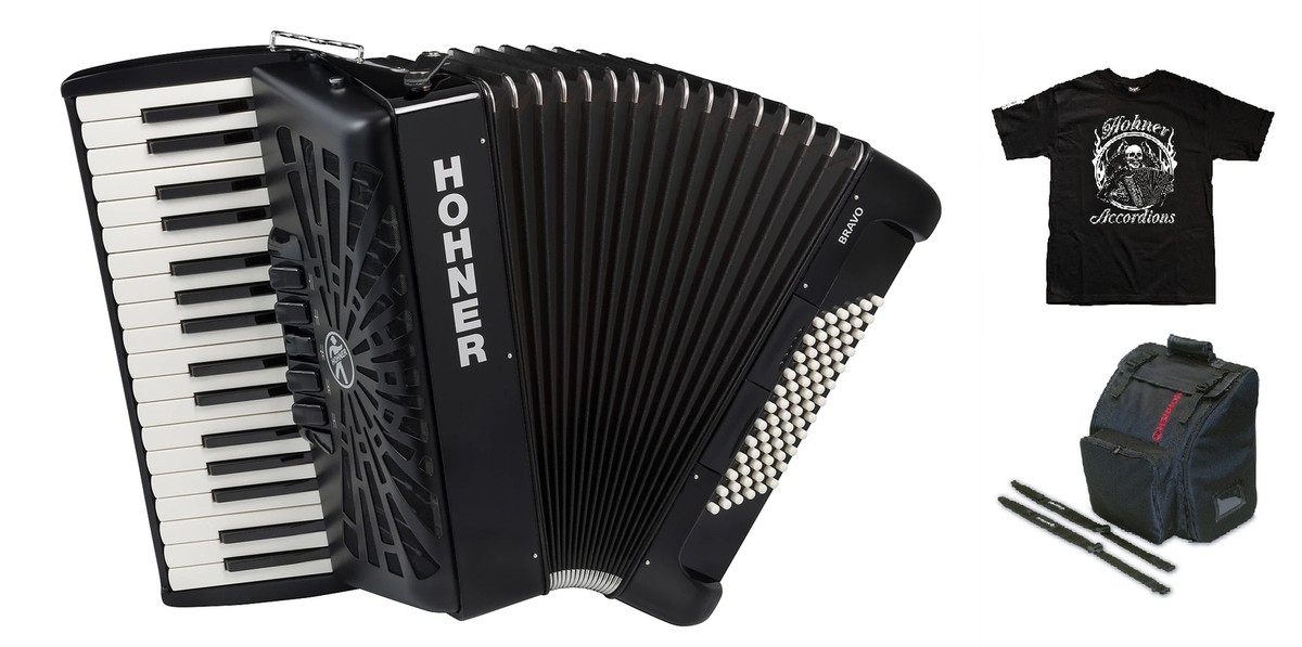 HOHNER BravoIII72 Black　アコーディオン ブラック Hohner Bravoiii72 Black Accordion | eBay