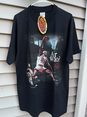 Vintage 1997 Blue Hair Productions Dennis Rodman Air Who Jordan