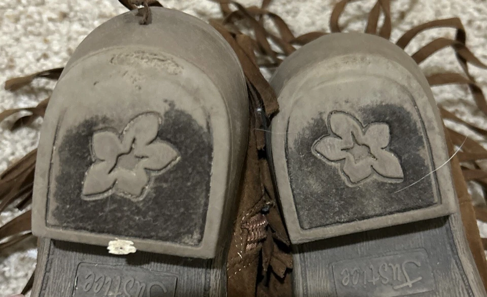 Botas Justice Niñas Talla 2 Marrón Con Flecos Foto 4 de 4