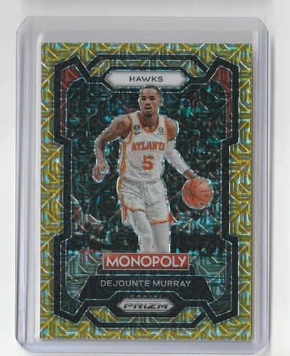 2023-24 Panini Prizm Monopoly Dejounte Murray Gold Millionaire 431/500 #5 Hawks