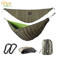 2 Person Outdoor Ultralight Camping Hammock Under Quilt Thermal Blanket Winter