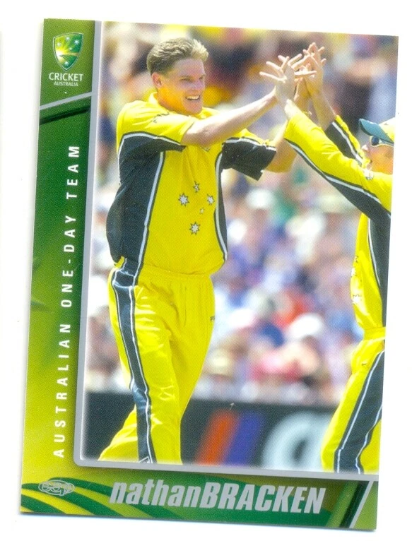 2003 2004 Australian Cricket One Day Team Card 22 Nathan Bracken - Image 1 of 1