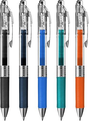 Pentel Energel Pure BL77TLE Einziehbar Liquid Gel Tintenstift 0.7mm 5 Farben
