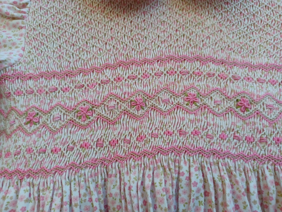 Vestido Floral Fancy Threads Diseñado por Maria Elena Niñas Pascua Calado 6 Foto 2 de 4