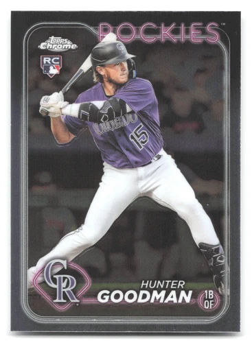 Hunter Goodman 2024 Topps Chrome #99 RC Rockies