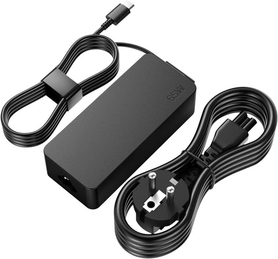 SYFRUFO Fuente de alimentación USB C 65W para Lenovo hinkpad X1 Carbon, HP Dell Asus MacBook Pro Samsung