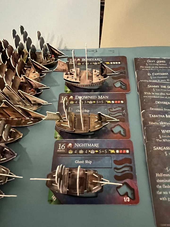 LOTE CSG Piratas Juego DJC Maldito Todos los Barcos de Madera + Promociones + Tripulación. Nº #22 24 29 & Monster Foto 3 de 4