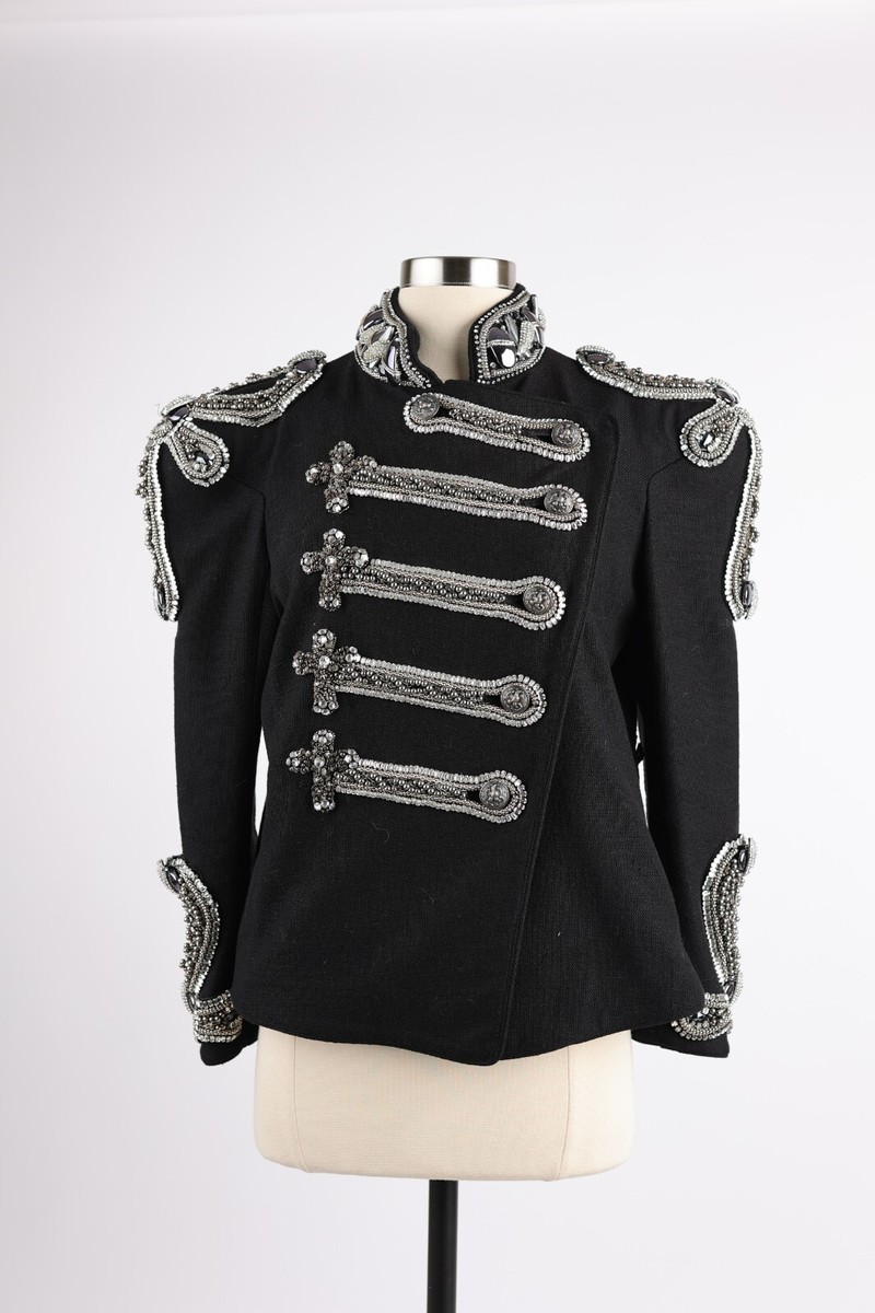 jack1984 BALMAIN military jacketジャケット Short military-style coat black black - Men | BALMAIN