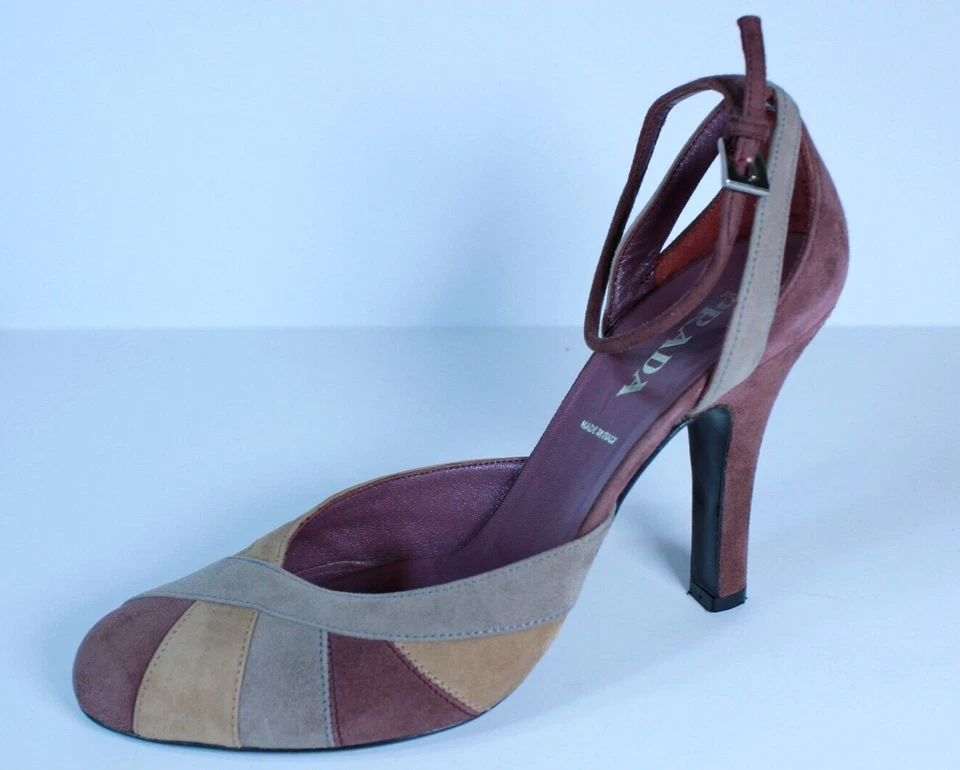 PRADA Vintage Low Cut Pumps w Strap European Size 37. Approx. U.S Size 7-7.5 - image 2 of 4