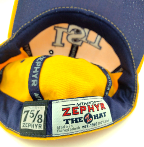 LSU Tigers Hat Zephyr Fitted Cap Yellow Mens Size 7 5/8 Vintage - Picture 7 of 8