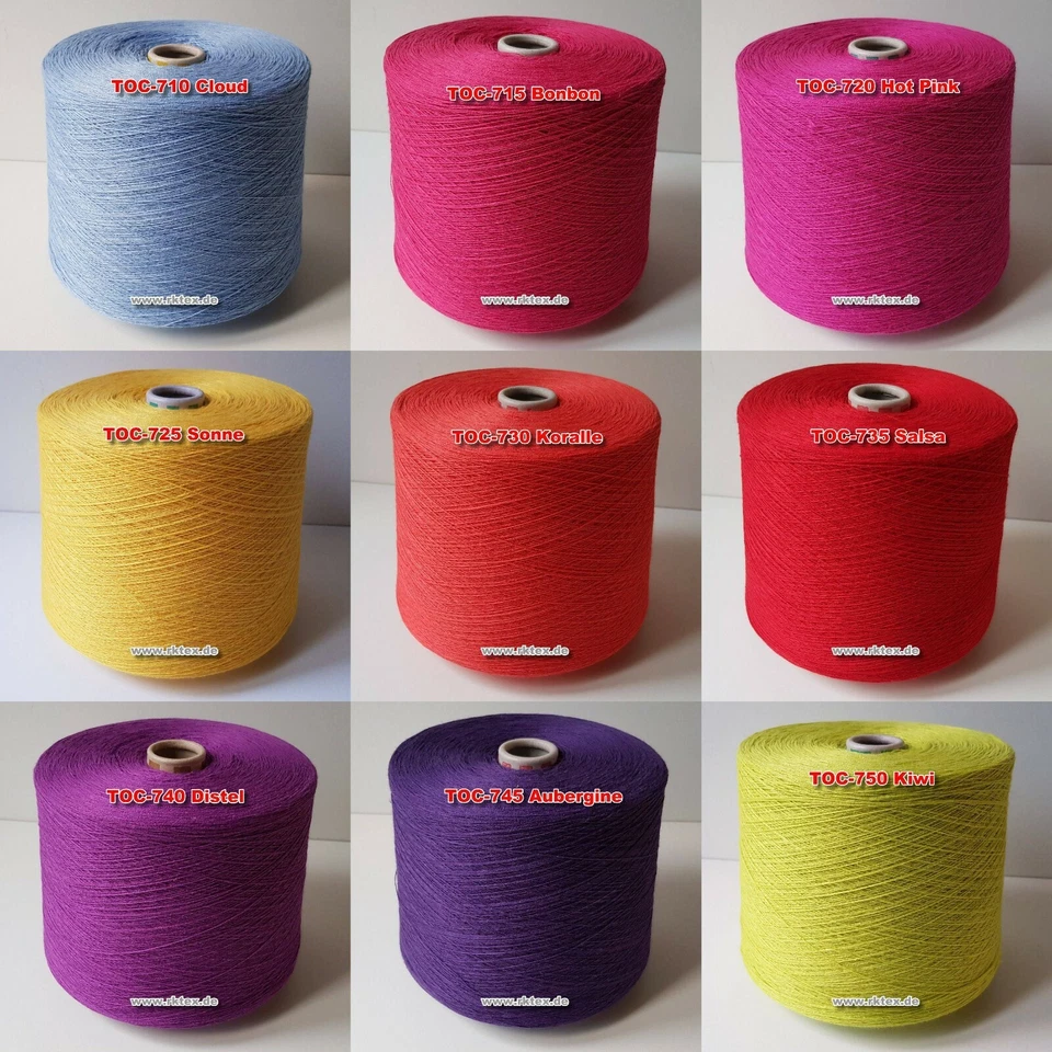  BOBBEL-TEUFEL Farbverlaufsgarn Uni 3 fädig  Bobbel viele Farben Stricken Häkeln - Bild 4 von 4