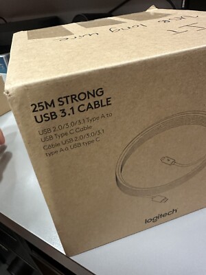 Logitech 25M STRONG USB 3.1 CABLE USB-A 2.0/3.0/3.1 to USB-C Cable 939-001802 X4