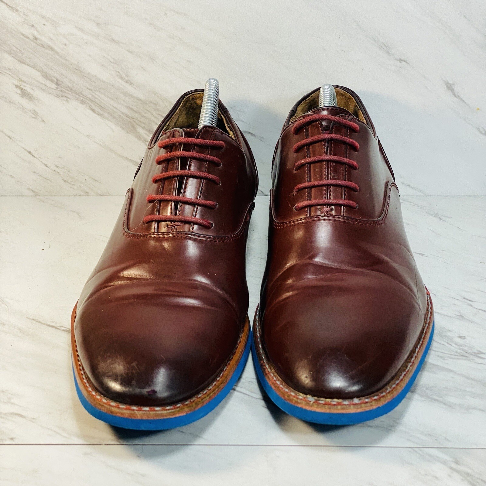 SAOLA Scarpa Tayno "Walton" marrone vegan pelle suola a contrasto casual elegante comoda taglia 10