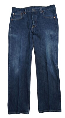 Levi Strauss 501 Original Fit Jeans Straight Leg W36 L32 Blue