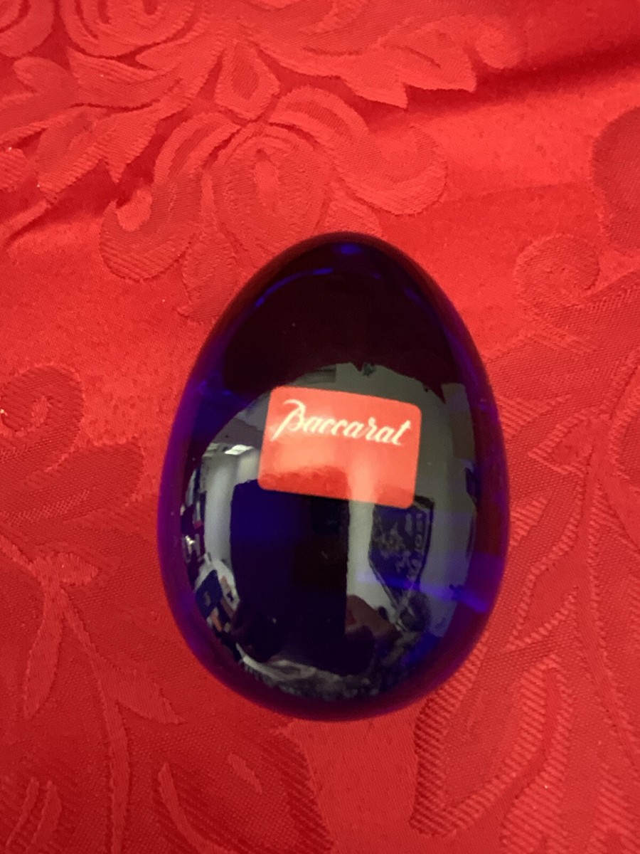 NEW FLAWLESS Stunning BACCARAT France Art Glass Cobalt Blue