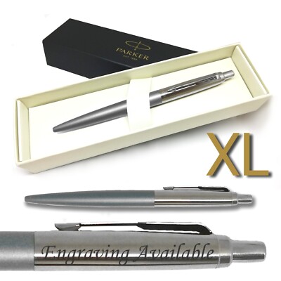 Parker Jotter XL Ballpoint Pen Matte Grey Personalise Eco Gift