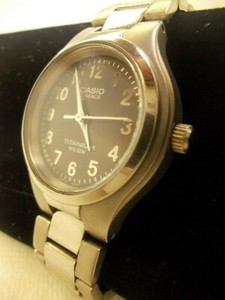 VINTAGE, LADIES, CASIO, TITANIUM,LINEAGE WATCH, 50M,..#LIL-162,GREY  DIAL,WORKS | eBay