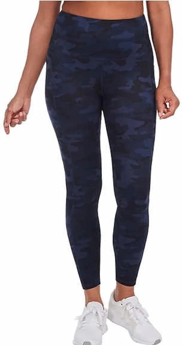 NWT Danskin Womens Brushed 7/8ths High Rise Leggings Navy Camo Size S $40  2HL88