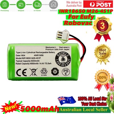 2x 14.4V 4000mAh Ersatzakku für Eufy RoboVac G10 G20 G30