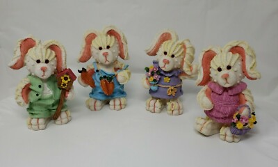 Vintage Easter Bunnys Ceramic Yardwork Originals Rabbits Home ...