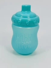 Hasbro Baby Alive Blue Sippy Cup Bottle Replacement Part for Baby Doll Screw Top