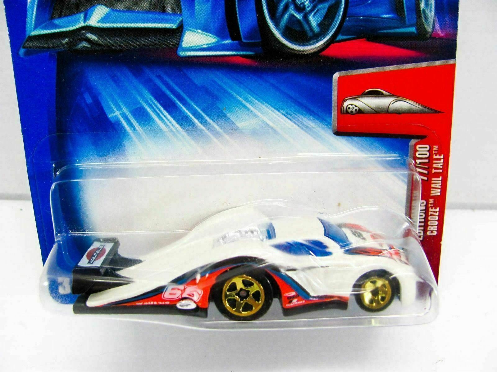 1 NEW Hot Wheels Die Cast Collectible - Crooze Wail Tale - White - 2004a