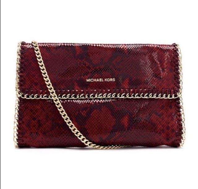 michael kors python clutch
