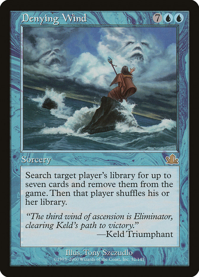 1x Denying Wind - LP - Prophecy - SPARROW MAGIC mtg