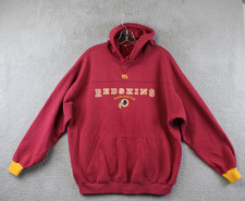 Washington Redskins Hoodie Mens XL Burgundy NFL Football Pullover VTG