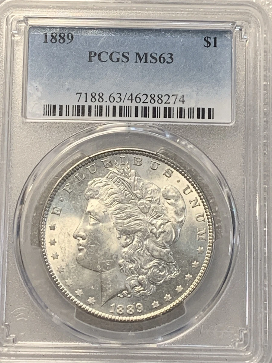MS 63 Graded 1889 Year Morgan US Dollars (1878-1921) for sale | eBay