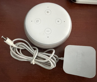 Amazon Echo Dot 3rd Gen D9N29T White Gray Alexa Smart Speaker Tested w Power
