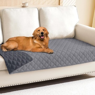 Smiry Waterproof Couch Covers for Dogs Washable, Reversible Pet Couch Covers