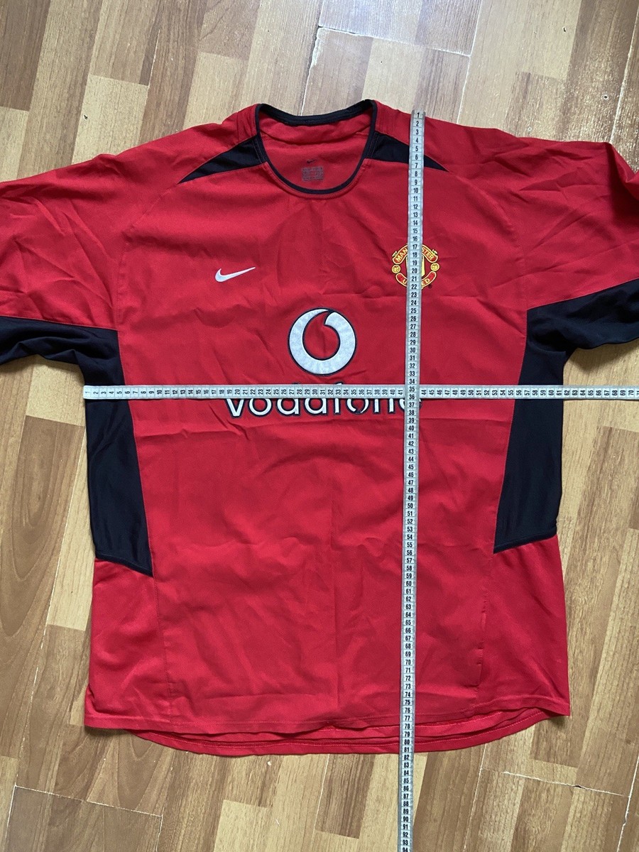 MANCHESTER UNITED 2002 2004 HOME SHIRT JERSEY NIKE 184947 sz XL