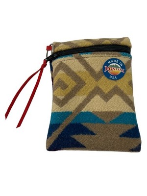 Southwest Wristlet Size 3.5x5 Wool Aztec Zip Pouch Clutch Purse Bag Western