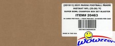 2025 Panini Seattle Seahawks Super Bowl LX Champions Factory Sealed 20 Box CASE