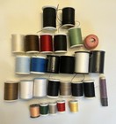 Huge Lot of Sewing Thread - Many Colors: Black, Brown, Red, White, Blue, Green — photo 2