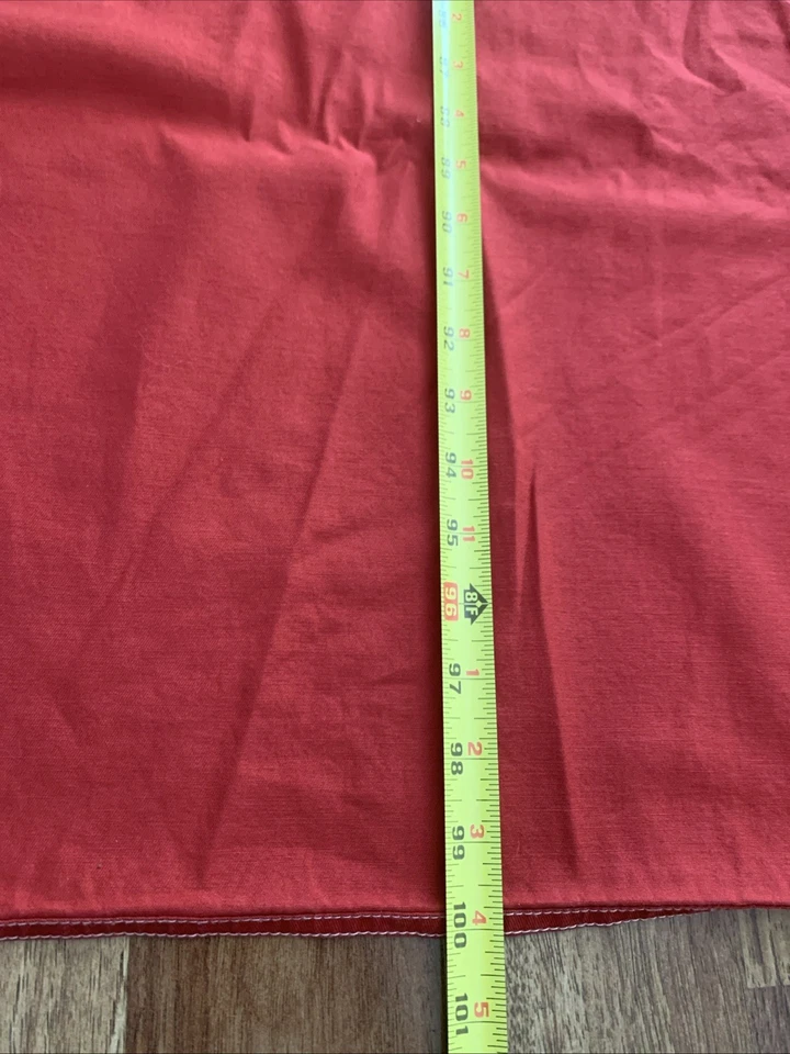 Vintage RALPH LAUREN Red Long Cotton Tablecloth 60x100” Rectangle Preowned - Image 4 of 4