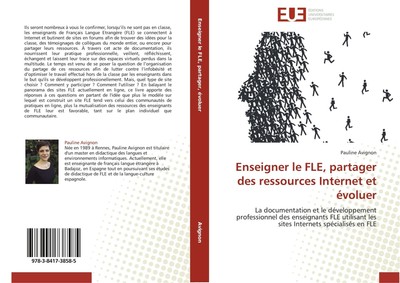 Enseigner le FLE, partager des ressources Internet et évoluer Pauline Avignon