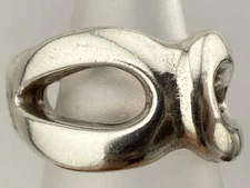 UNO DE 50 SILVERTONE MODERNIST LINK SIZE 7 RING K254C