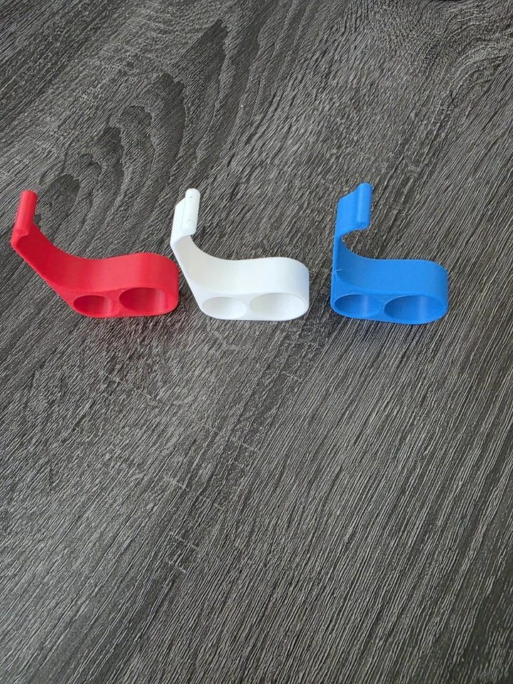 Red White Blue 3D Printed Phone Holder Finger Grip Stand for iPhone Android 3pcs - Image 4 of 4