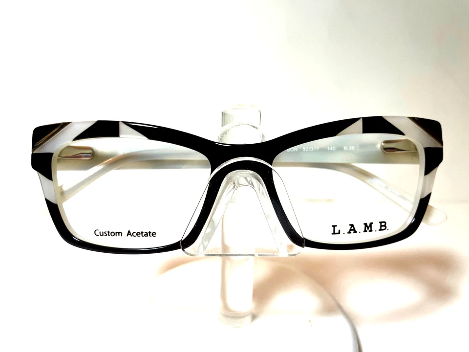 NUEVO L.A.M.B. GAFAS de Gwen Stefani LA055 HUESO NEGRO CON L.A.M.B. Estuche Foto 2 de 4