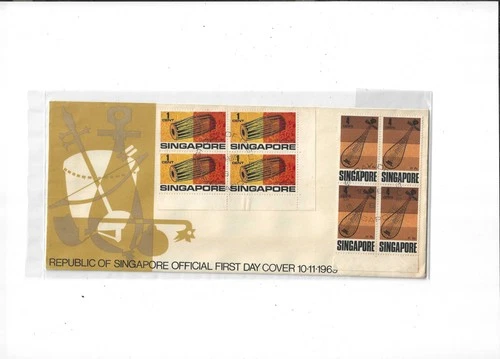 Singapore Year 1969 Musical Instruments FDC