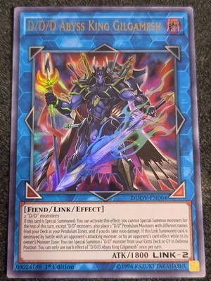 D/D/D Abyss King Gilgamesh DUOV-EN004 -  Ultra Rare - VLP - 1st -  Yugioh