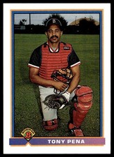 1991 Bowman Tony Pena Boston Red Sox #124