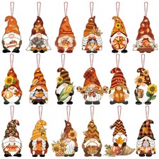 48 Pcs Fall Gnome Ornaments for Tree Felt Fall Thanksgiving Tree Decorations Aut