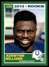 2013 Score Blue Kerwynn Williams Indianapolis Colts #388