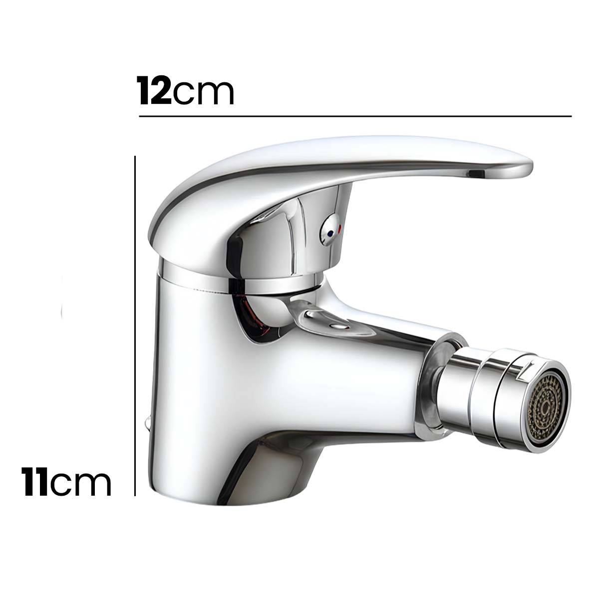 Robinet de lavabo monocommande argent mitigeur eau chaude froide pour vasque salle de bain